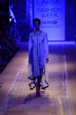Model walk the ramp for Anju Modi at Lakme Fashion Week Winter Festive 2014 Day 2 on 20th Aug 2014